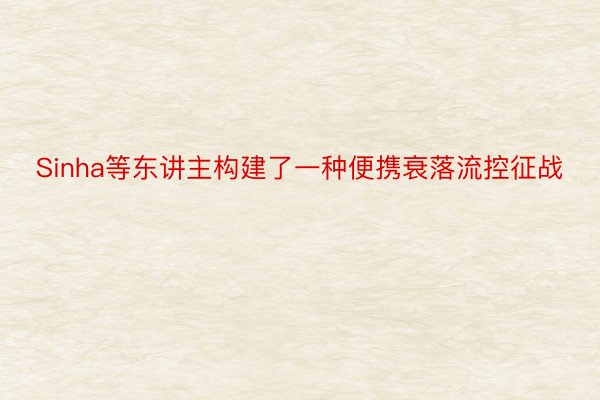 Sinha等东讲主构建了一种便携衰落流控征战