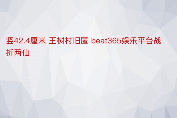 竖42.4厘米 王树村旧匿 beat365娱乐平台战折两仙