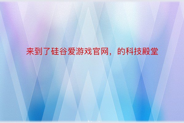 来到了硅谷爱游戏官网，的科技殿堂