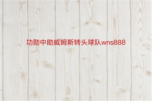 功勋中助威姆斯转头球队wns888