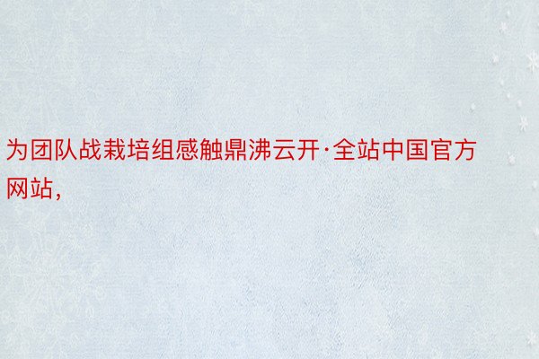 为团队战栽培组感触鼎沸云开·全站中国官方网站，