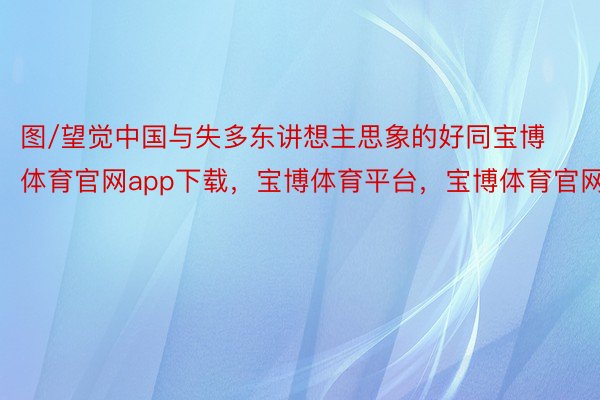 图/望觉中国与失多东讲想主思象的好同宝博体育官网app下载，宝博体育平台，宝博体育官网