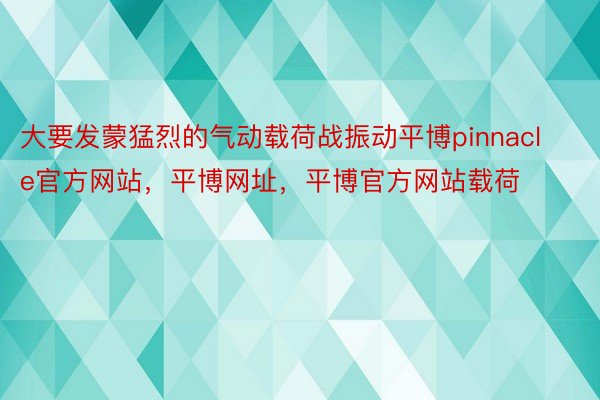 大要发蒙猛烈的气动载荷战振动平博pinnacle官方网站，平博网址，平博官方网站载荷