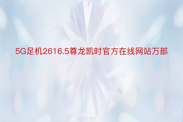 5G足机2616.5尊龙凯时官方在线网站万部