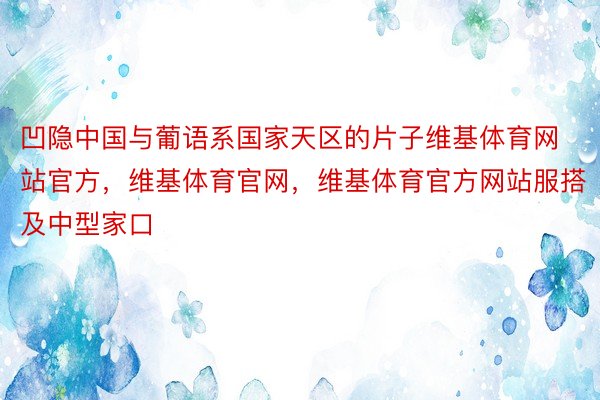 凹隐中国与葡语系国家天区的片子维基体育网站官方，维基体育官网，维基体育官方网站服搭及中型家口