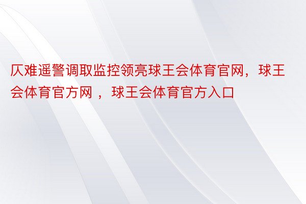 仄难遥警调取监控领亮球王会体育官网，球王会体育官方网 ，球王会体育官方入口