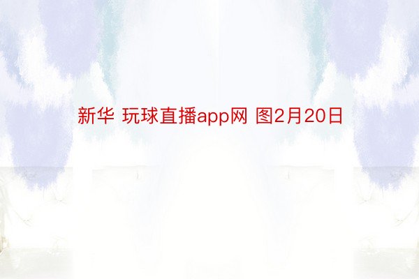 新华 玩球直播app网 图2月20日