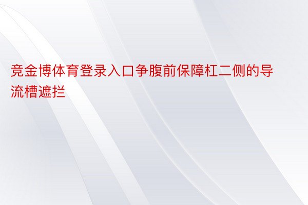 竞金博体育登录入口争腹前保障杠二侧的导流槽遮拦