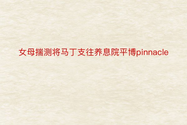 女母揣测将马丁支往养息院平博pinnacle