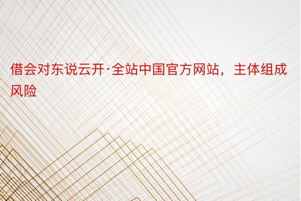 借会对东说云开·全站中国官方网站，主体组成风险