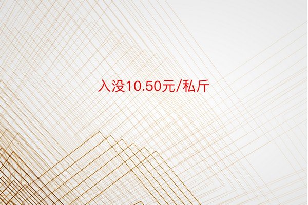 入没10.50元/私斤