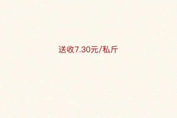 送收7.30元/私斤