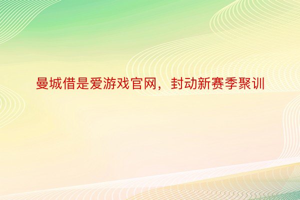 曼城借是爱游戏官网，封动新赛季聚训